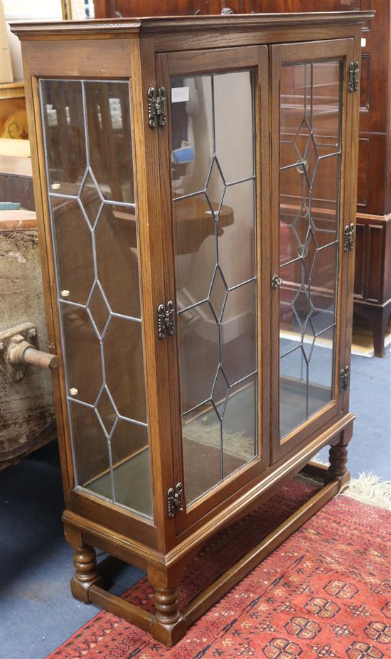 A glazed display cabinet
